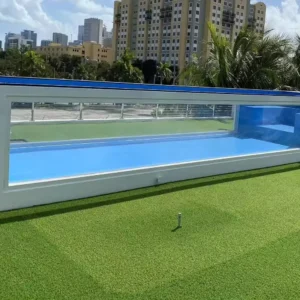 Factory Prefab 40ft Shipping Container Swimming Pool With SPA Acrylic Window For Outdoor