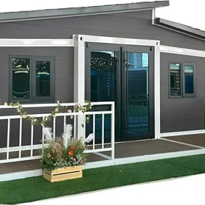Prefabricated Expandable Mobile House with Terrace and Sloping Roof