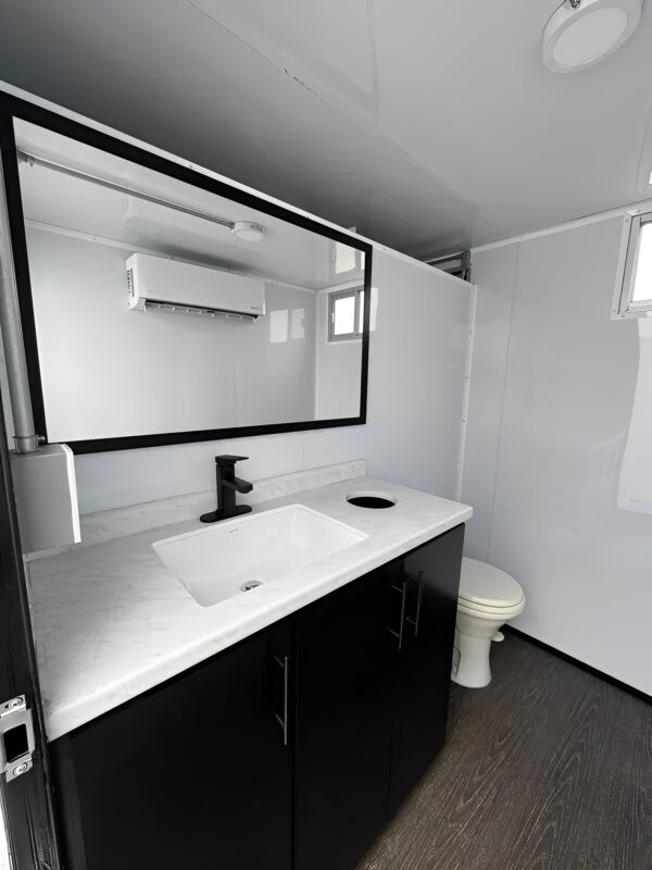 Upscale 2 Station Portable Restroom Trailer 7′ x 14′ - Image 7